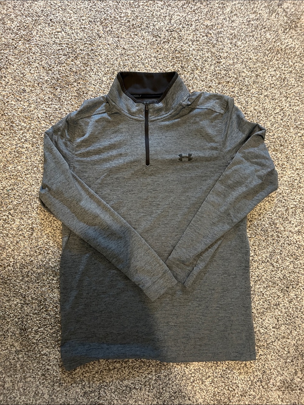 Under Armour Heather Gray 1/4 Zip Performance Pullover